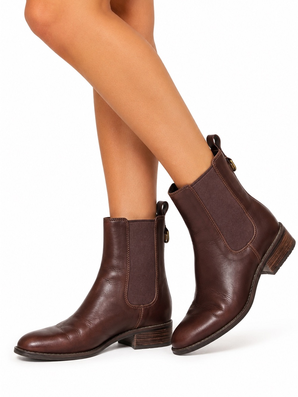 Cole Haan Waterproof Brown Leather Chelsea Boots